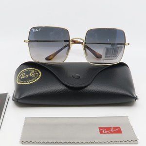 RB 1971 9147/78 Ray-Ban Gold Polarized Sunglasses with case